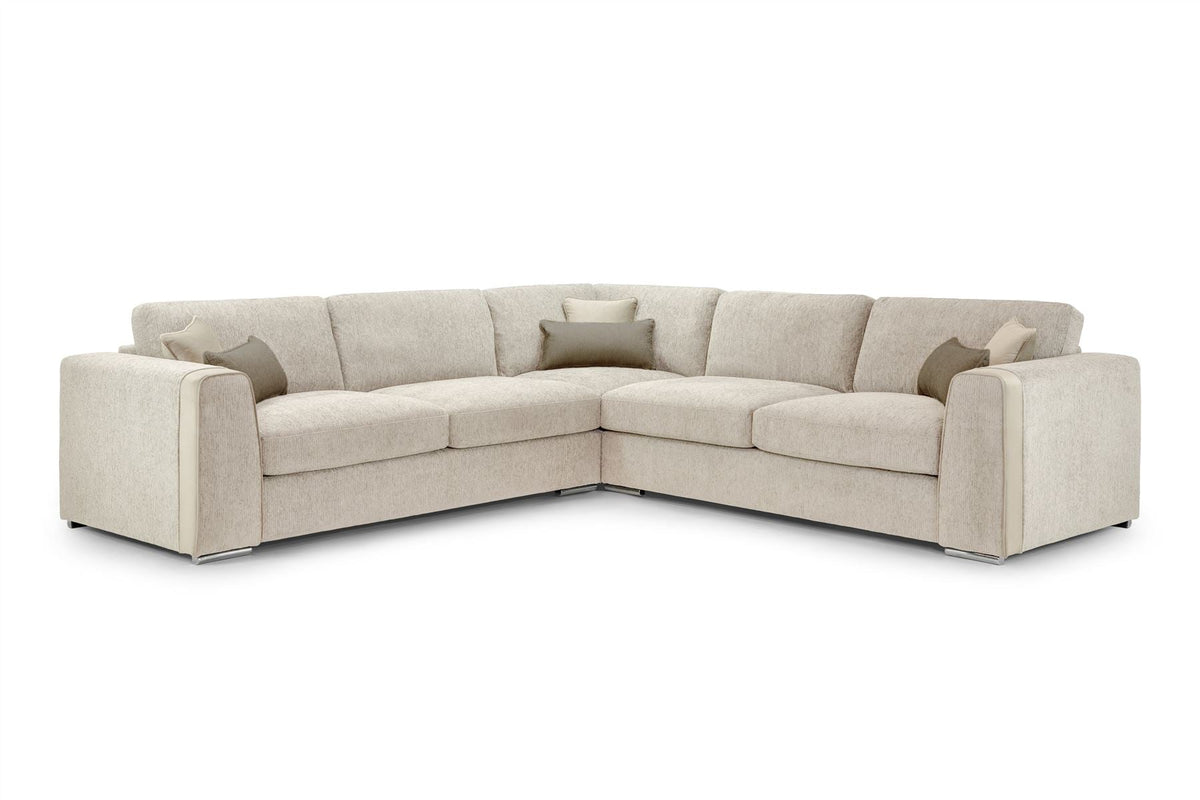 Naples Sofa Beige Large Corner - Ready2Go Furniture