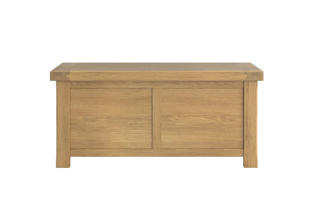 Natural Solid Oak Blanket Bed Storage Box