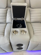 Hermes 3+2 Electric Recliner Sofa Set with LED Lights & Wireless Charging