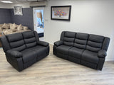 Romeo Recliner Sofa Set – Black (3+2)