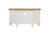 Cashmere Wooden 2 Drawer Corner TV Media Unit Oak Top