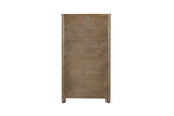 Rustic Reclaimed Pine Wood 5 Drawer Tallboy