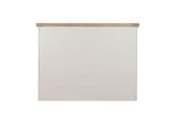 Taupe Wooden Larder Hutch Storage Washed Oak Top