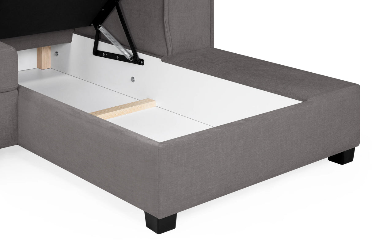 Pisa Sofabed Grey Universal Corner