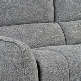 Charcoal Fabric Electric Recliner Corner Sofa Left Hand Facing