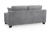 Grey Fabric Standard Back 3 Seater Sofa