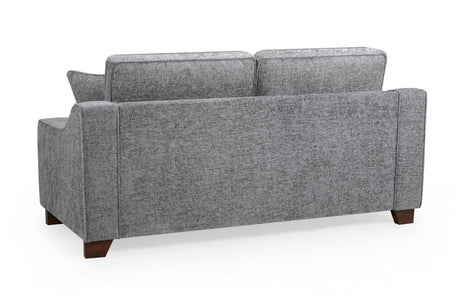 Grey Fabric Standard Back 3 Seater Sofa