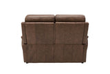 Brown Leather Upholstered 2 Seater Sofa