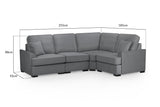 Grey Fabric Large Universal Corner Sofa