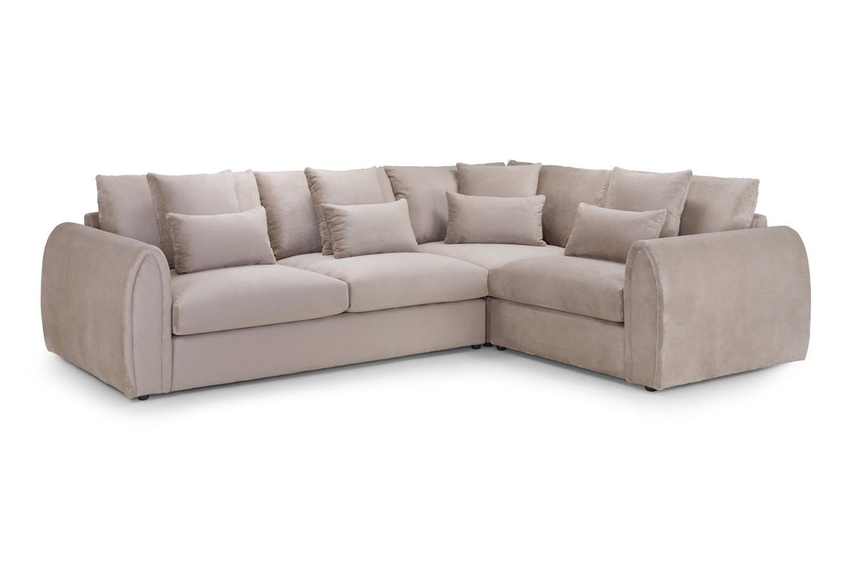 Mirabel Sofa Mocha Right Hand Facing Corner - Ready2Go Furniture