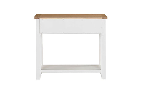 Cashmere Wooden 2 Drawer Console Table Oak Top