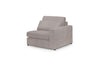 Mocha Fabric Modular Right Arm Sofa Section