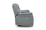 Grey Fabric 2 Seater Electric Recliner Sofa Pillow Top Arm
