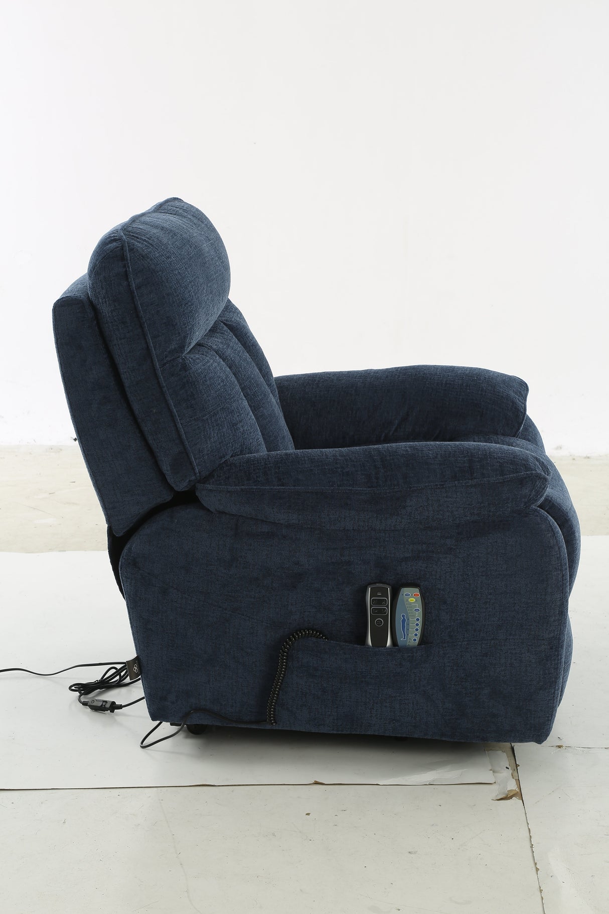 Cornwall Rise and Recline Massage Chair Blue - Ready2Go Furniture