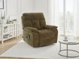 Brown Fabric Electric Rise and Recliner Massage Chair