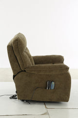 Cornwall Rise and Recline Massage Chair Brown - Ready2Go Furniture