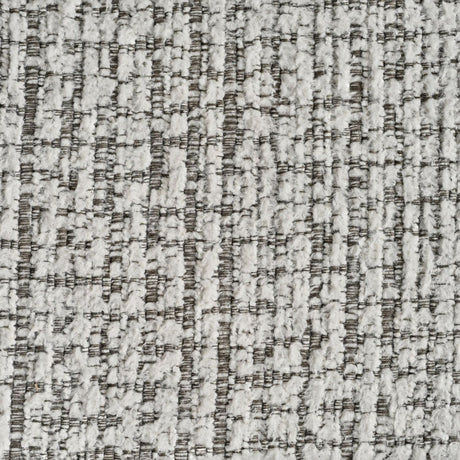 Grey Textured Fabric 3 Seater Sofa Laid Back Design