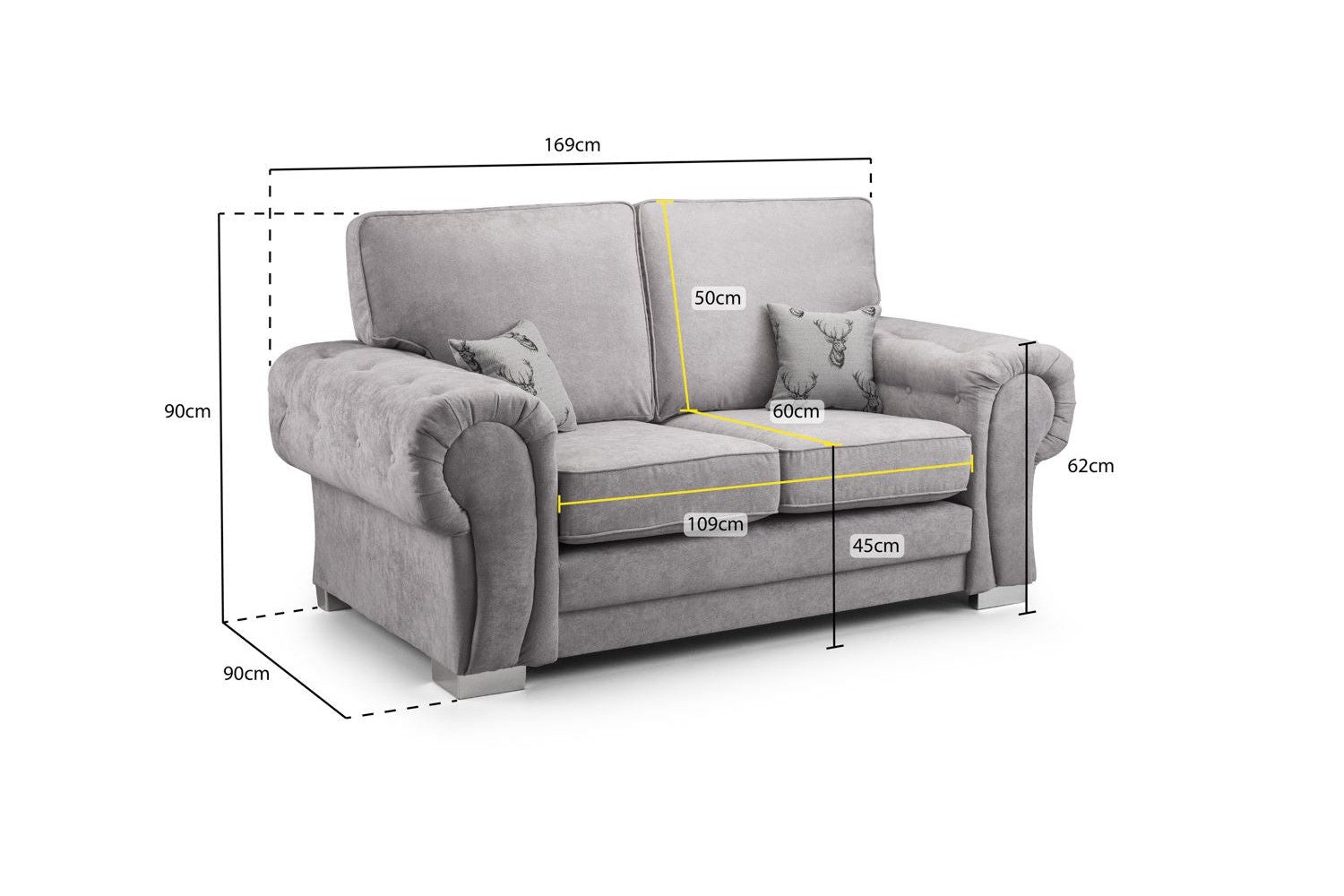 Riga 2 Seater Sofa – Stylish, Comfortable & Versatile - Ready2GoFurniture 