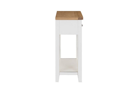 Cashmere Wooden 2 Drawer Console Table Oak Top
