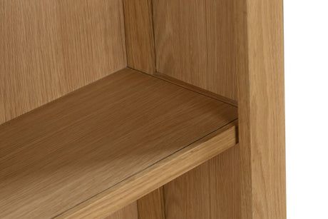 Natural Oak Tall Bookcase with Open Shelves