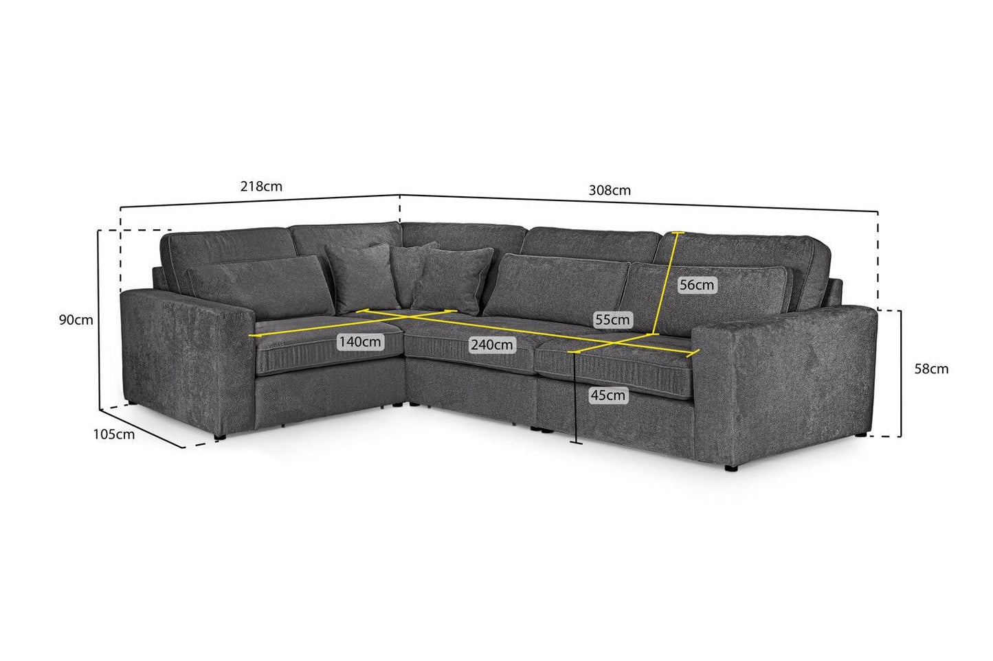 Klara Modular Sofa Left Hand Facing Corner