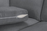 Grey Fabric Large Universal Corner Sofa