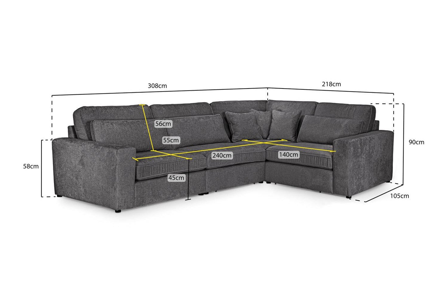 Klara Modular Sofa Right Hand Facing Corner