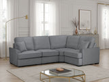 Grey Fabric Large Universal Corner Sofa