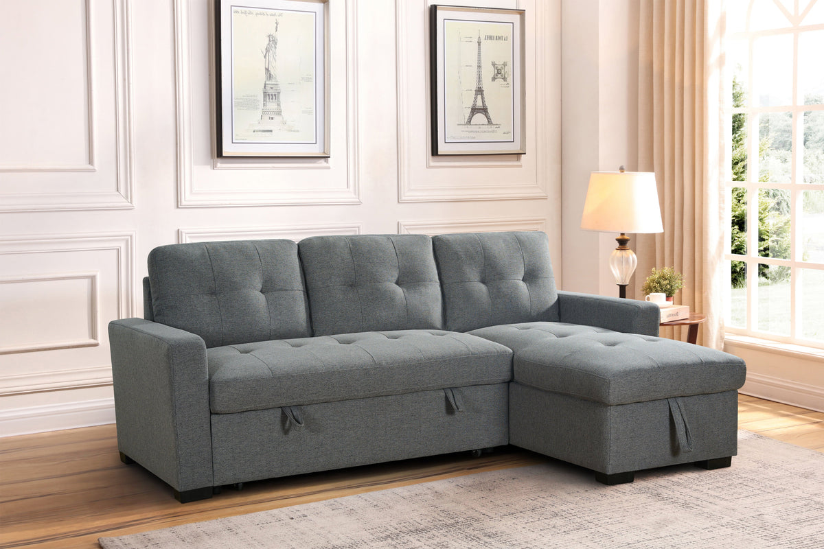 Alder Sofabed Grey Universal Corner - Ready2Go Furniture