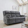Alva Electric Recliner Sofa Grey 3 Seater