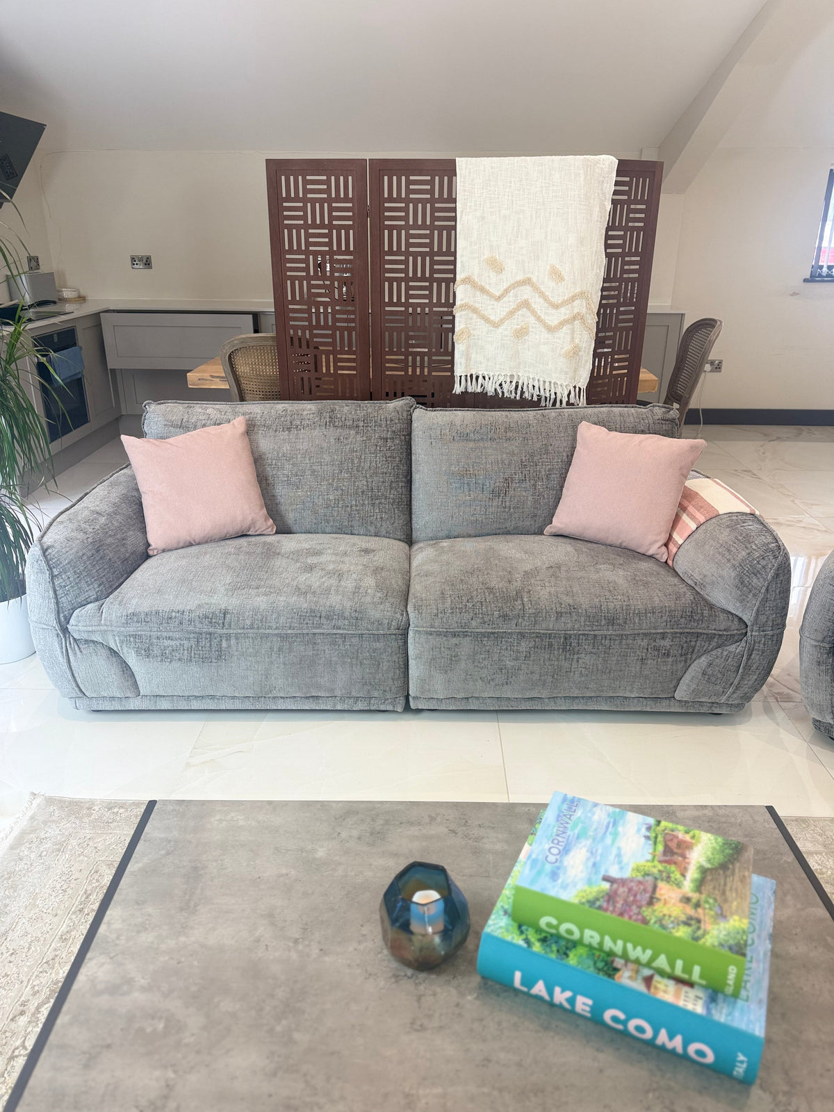 Angelo Sofa Grey 3 Seater