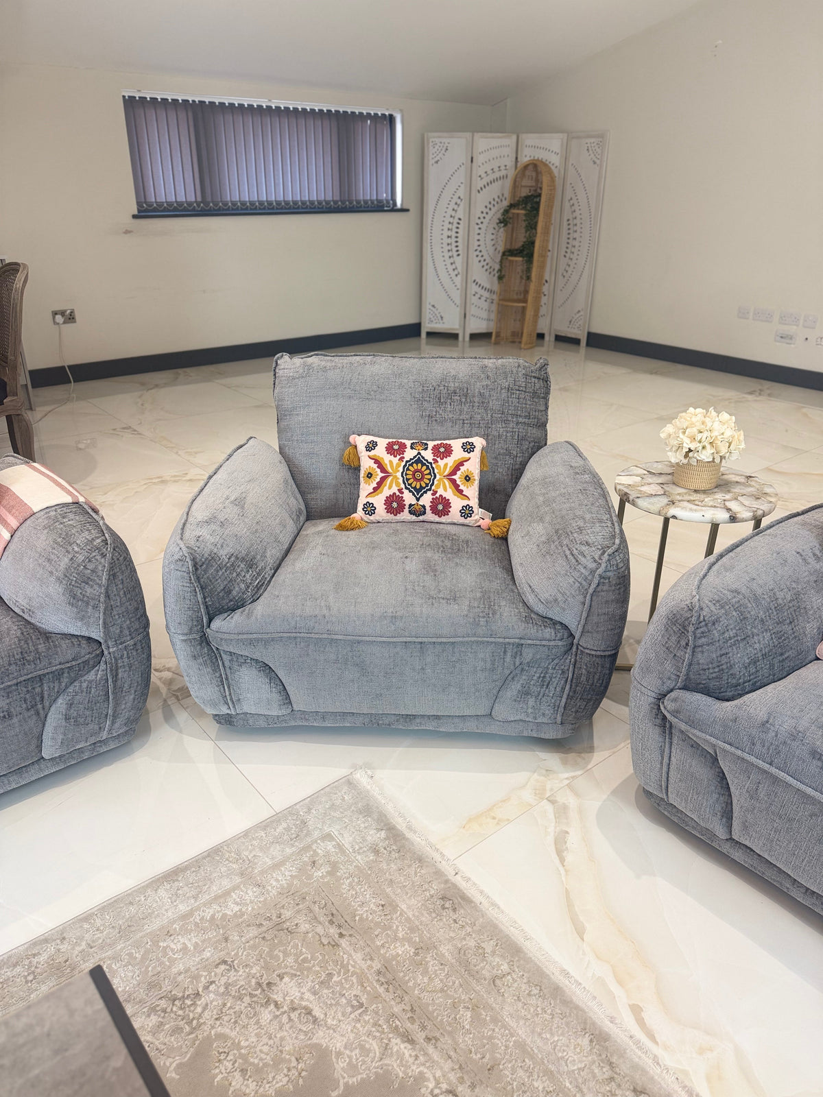 Angelo Sofa Grey Armchair