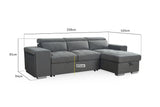 Artemis Sofabed Grey Universal Corner - Ready2Go Furniture