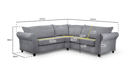 Granada Large Corner Sofa – Luxurious & Comfortable Seating - Ready2GoFurniture