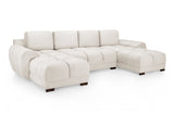 Azzuro Sofa Cream U Shape Corner - Ready2Go Furniture