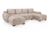 Azzuro Sofa Mocha U Shape Corner - Ready2Go Furniture