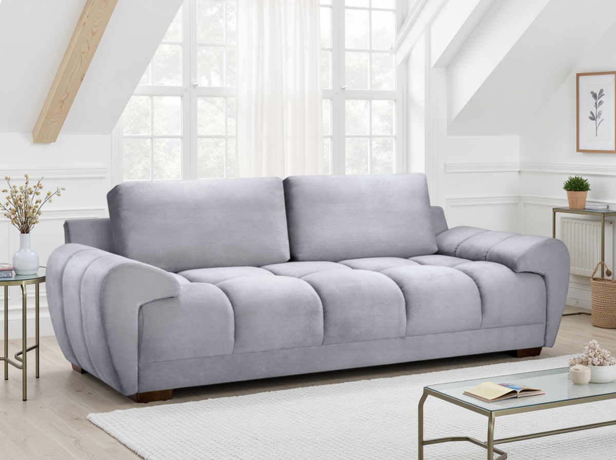 Azzuro Sofa Grey 3 Seater - Ready2Go Furniture