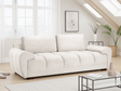 Azzuro Sofa Cream 3 Seater - Ready2Go Furniture
