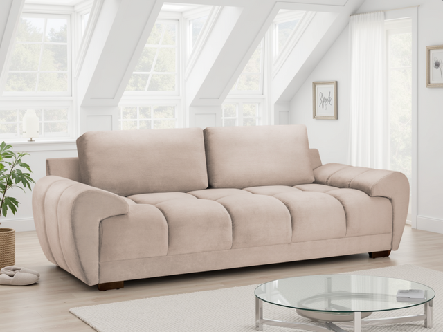 Azzuro Sofa Mocha 3 Seater - Ready2Go Furniture