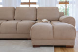 Azzuro Sofabed Mocha Universal Corner - Ready2Go Furniture