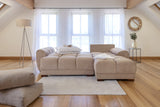 Azzuro Sofabed Mocha Universal Corner - Ready2Go Furniture