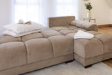 Azzuro Sofabed Mocha Universal Corner - Ready2Go Furniture
