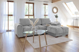 Azzuro Sofabed Grey Universal Corner - Ready2Go Furniture