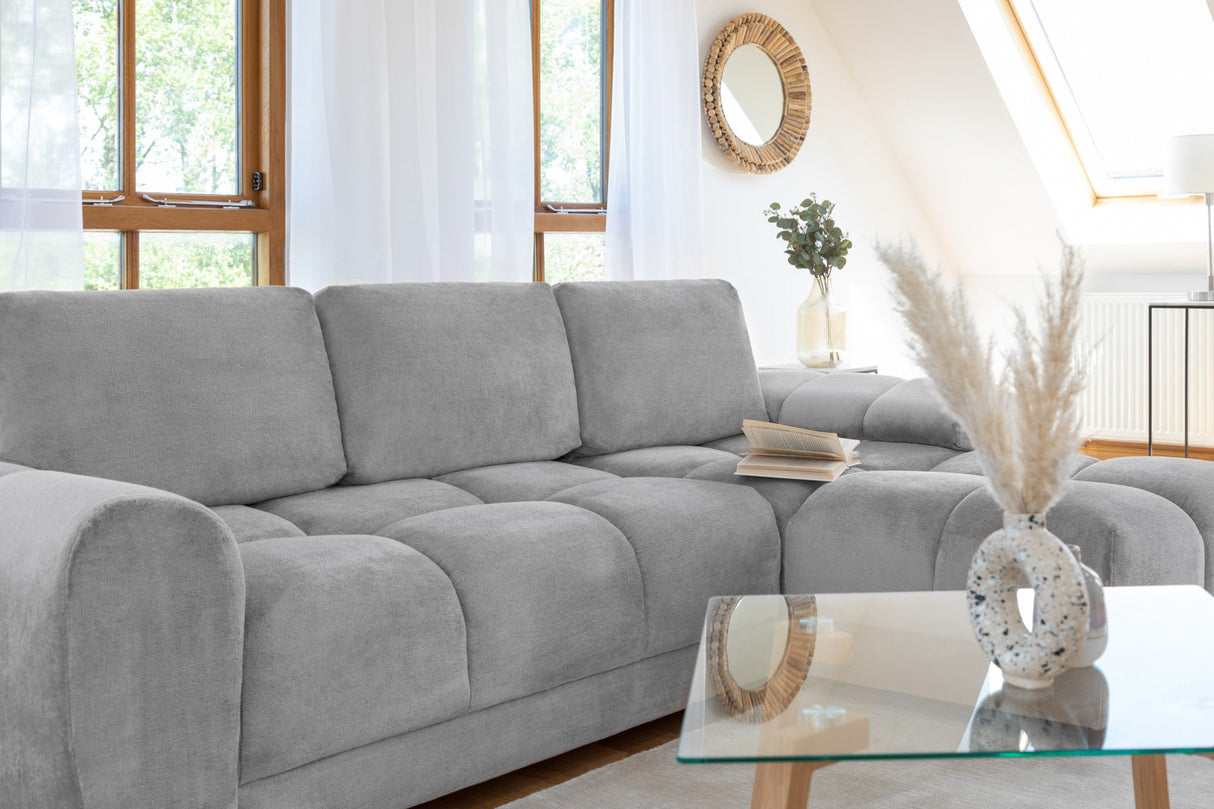 Azzuro Sofabed Grey Universal Corner - Ready2Go Furniture