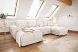Azzuro Sofa Cream U Shape Corner - Ready2Go Furniture
