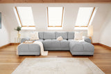 Azzuro Sofa Grey U Shape Corner - Ready2Go Furniture