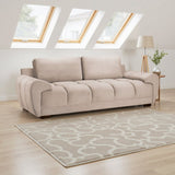 Azzuro Sofa Mocha 3 Seater