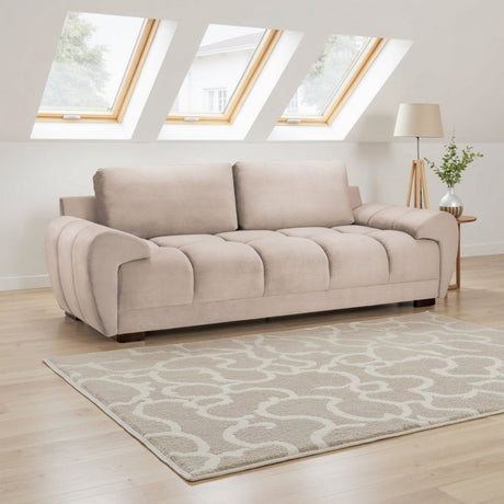 Azzuro Sofa Mocha 3 Seater