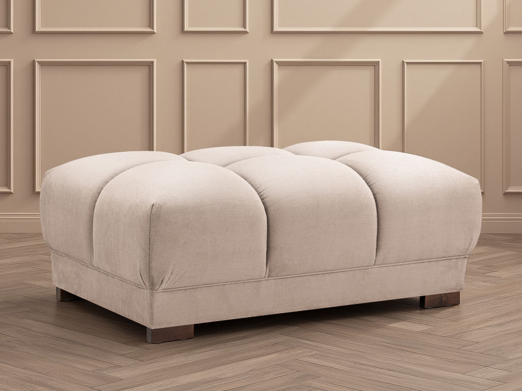 Azzuro Sofa Mocha Footstool - Ready2Go Furniture