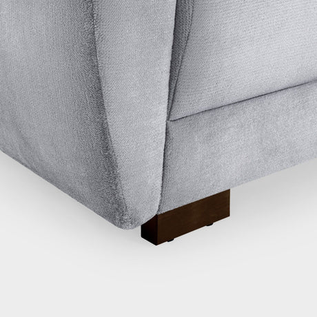 Grey Chenille Fabric 2 Seater Large Sofa